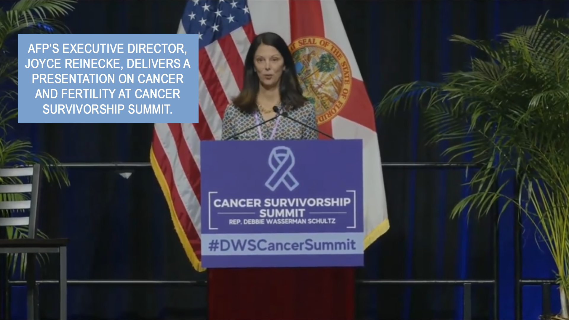 AFP Executive Director, Joyce Reinecke, Delivers A Presentation on Cancer And Fertility At Cancer Survivorship Summit