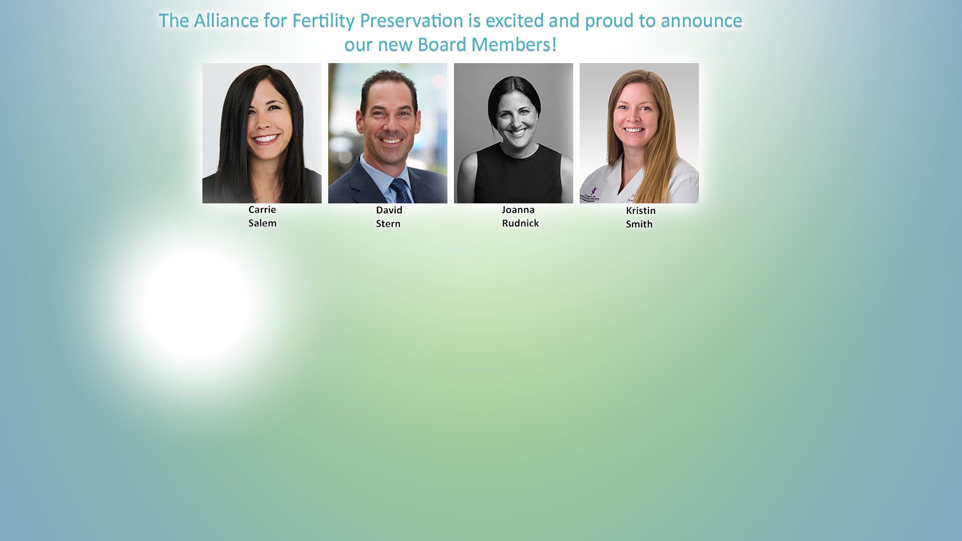 New Alliance for Fertility Preservation Board Members